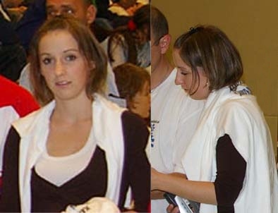 Une supportrice